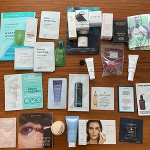 Skincare samples(La Mer, SK II, Orlane, Sisley, Chantecaille, Sulwhasoo etc…)